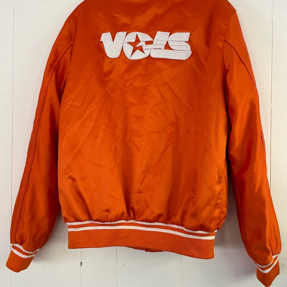 Tennessee VOLS Orange Varsity Bomber Style Jacket with Logo Size Medium - Picture 9 of 16